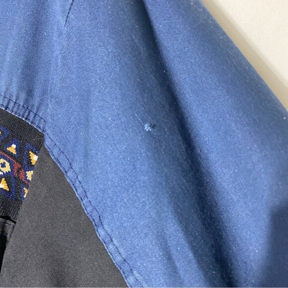 Vintage Canyon Guide Outfitters Black Blue Jacket Coat S - Picture 8 of 16